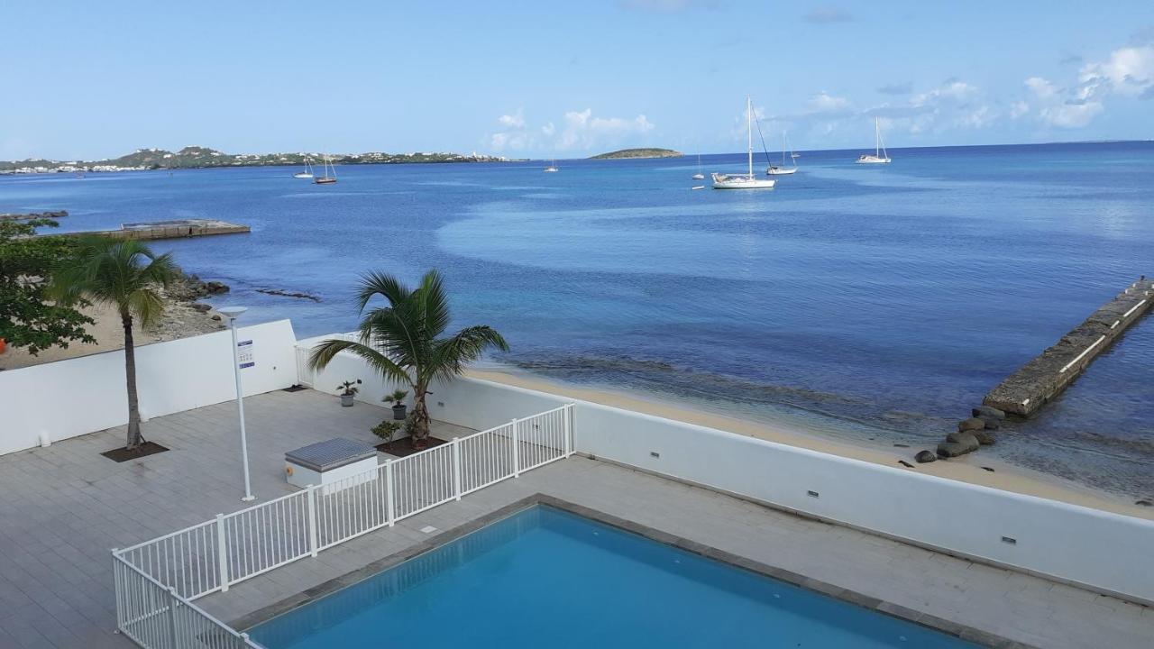 Superbe Studio Dolce Vita Vue Mer Plage Piscine Marigot  Kültér fotó